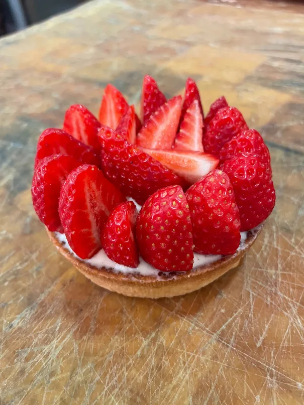 Tarte aux fraises maison